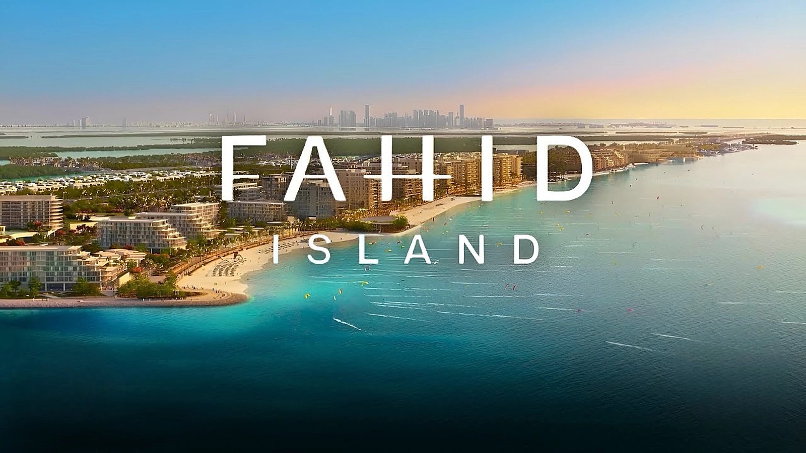 Al Fahid Island aerial view