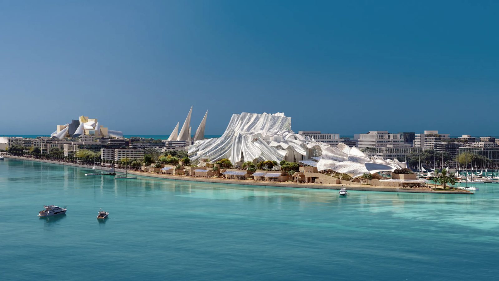 Dar Al Funoon, Frank Gehry performing arts venue render