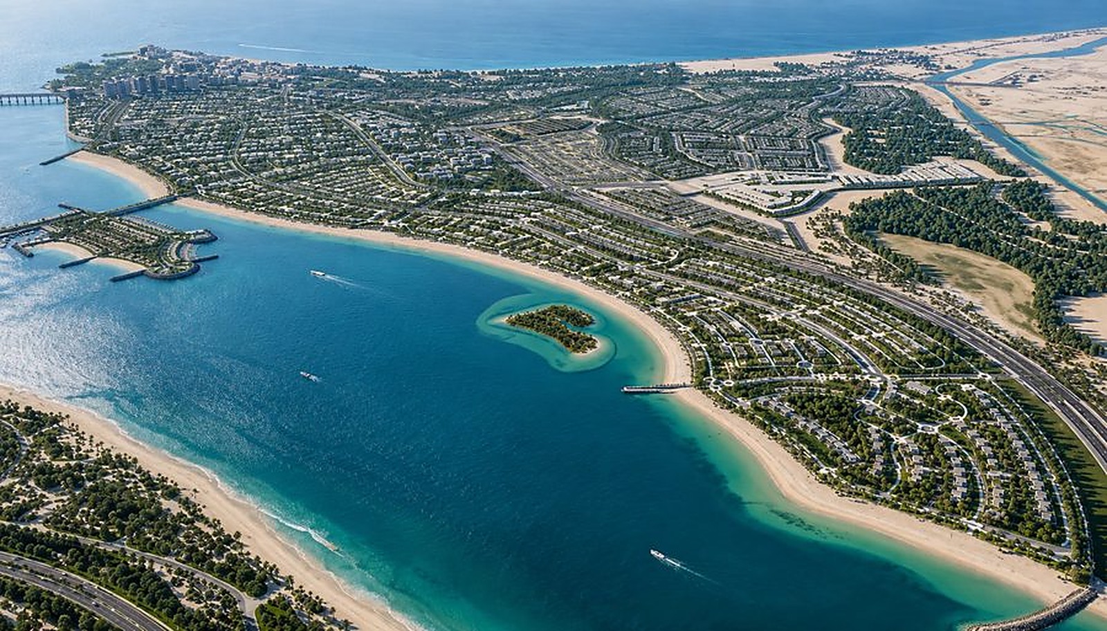 Marsa Al Saadiyat masterplan aerial