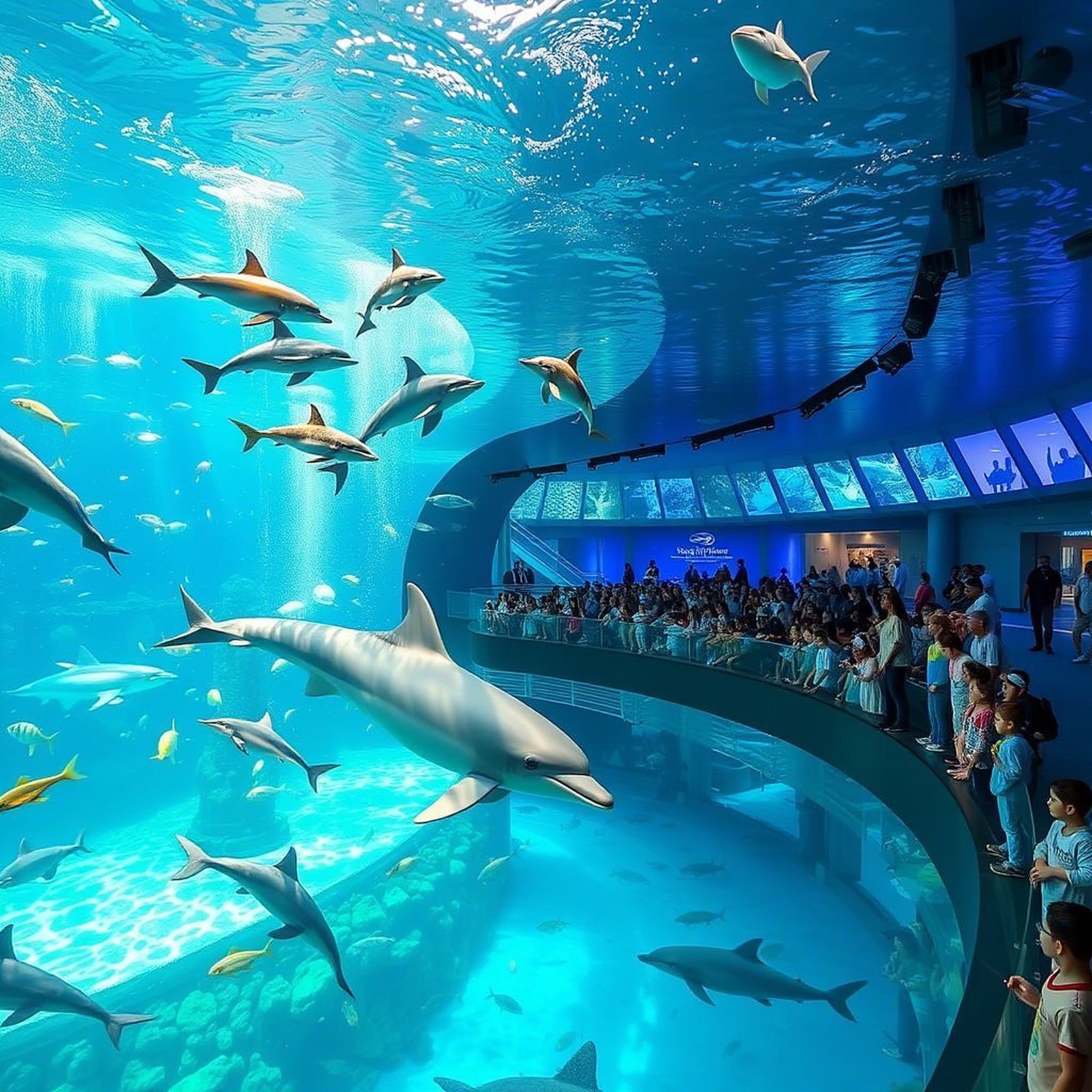 SeaWorld Abu Dhabi aquarium tunnel