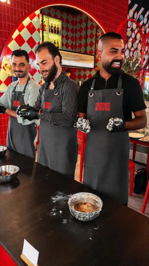 Team pizza-making day