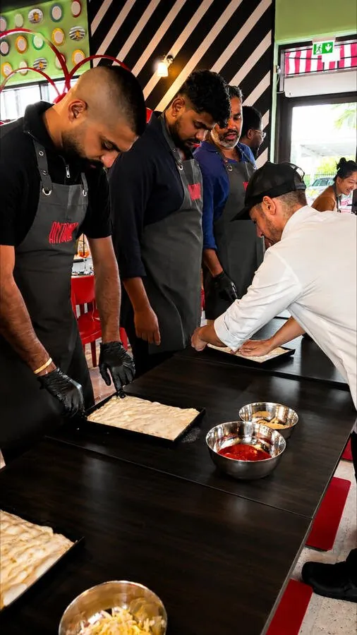Team pizza-making day