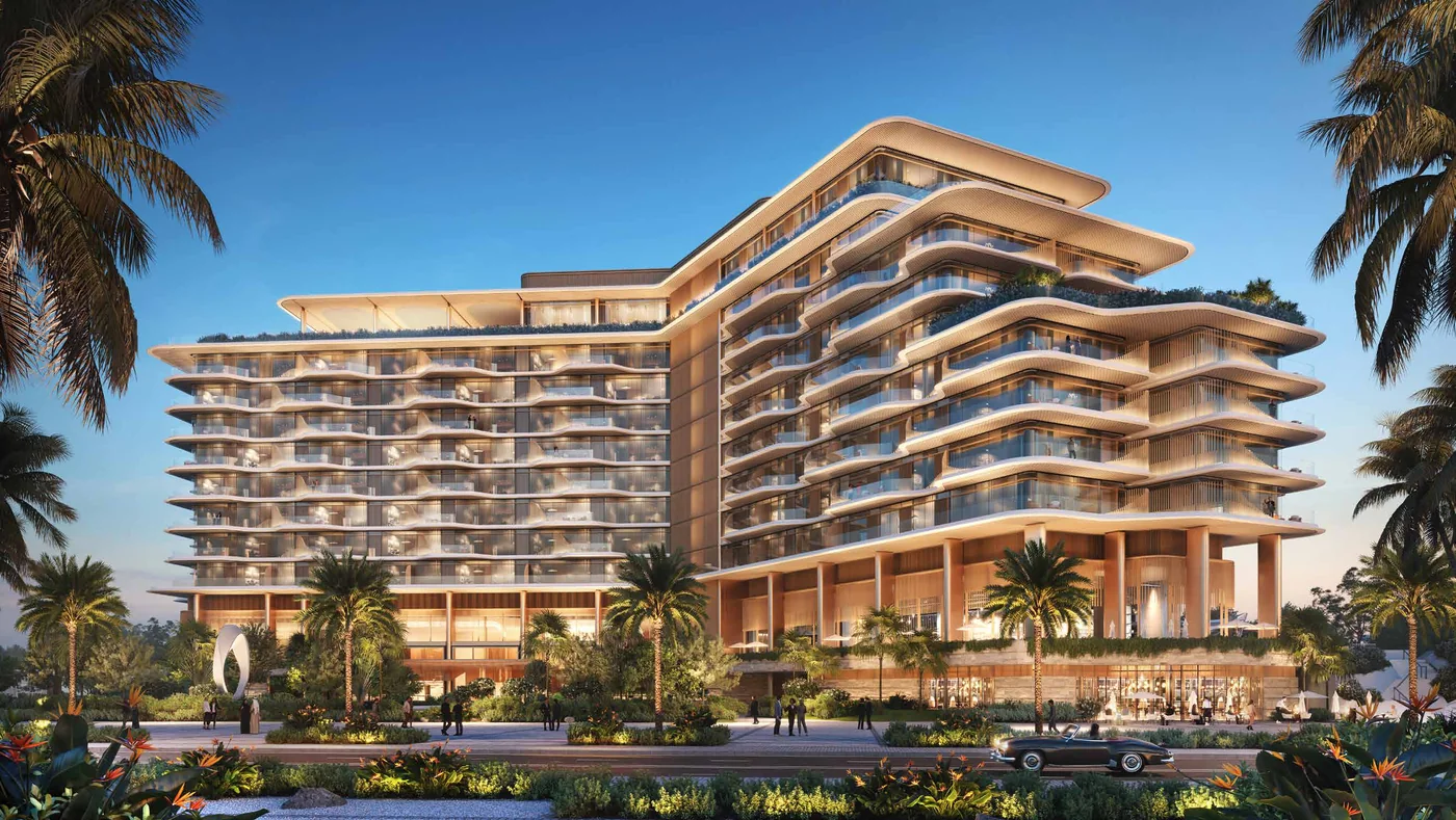 The Arthouse exterior rendering with landscaped arrival