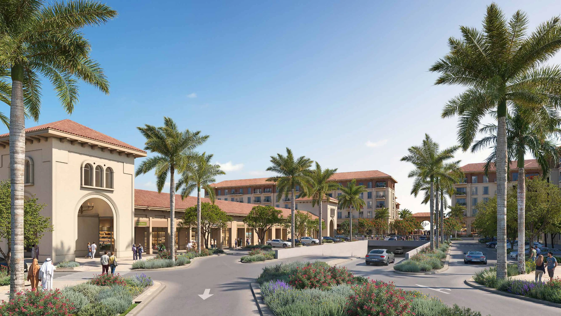 Main entrance render at Alhambra