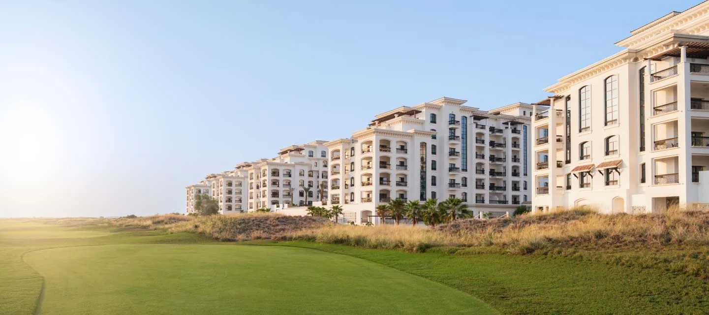 Ansam apartment buildings beside Yas Links Golf Course on Yas Island
