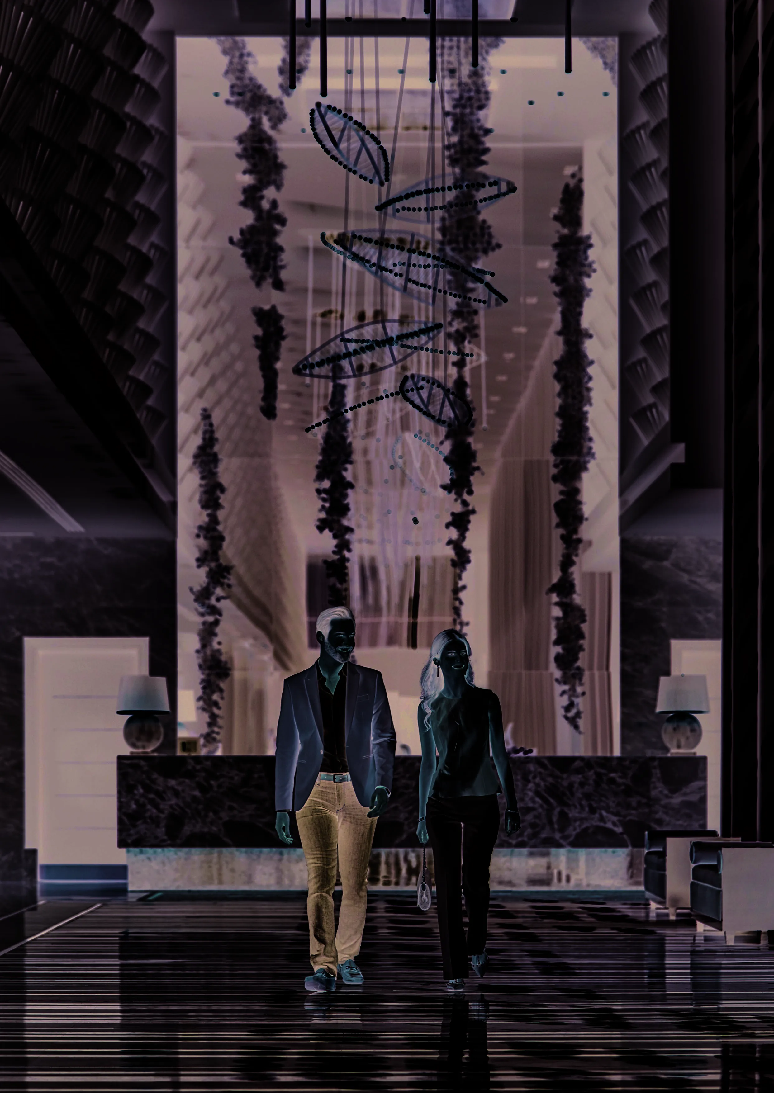 Residential lobby at Four Seasons Private Residences Abu Dhabi