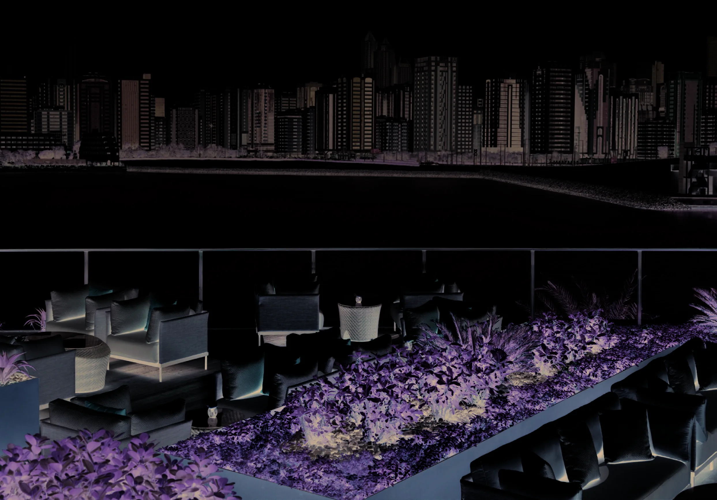 Outdoor terrace at Four Seasons Private Residences Abu Dhabi