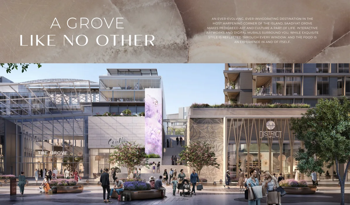 Grove Fountain Views apartments at Saadiyat Grove by Aldar