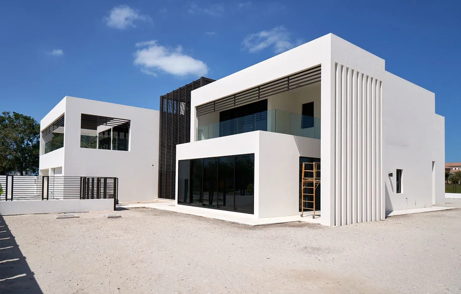 Contemporary villa exterior at Jawaher Al Saadiyat