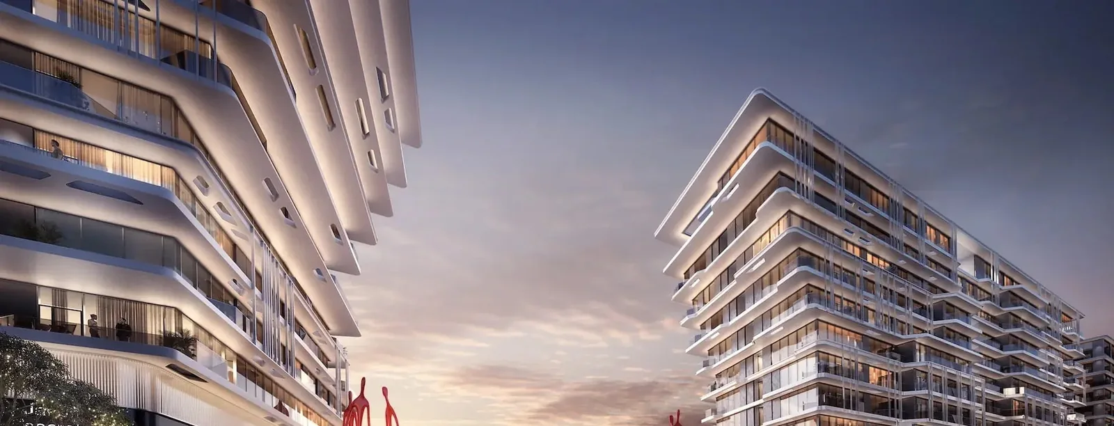 Louvre Abu Dhabi Residences towers in Saadiyat Grove