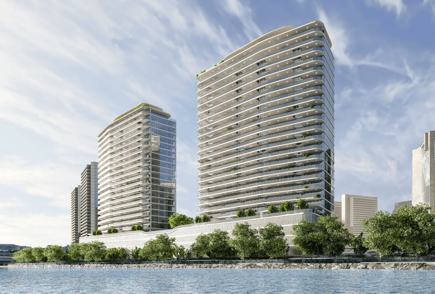Marlin Towers by Reportage, Al Reem Island, Abu Dhabi — official developer exterior render