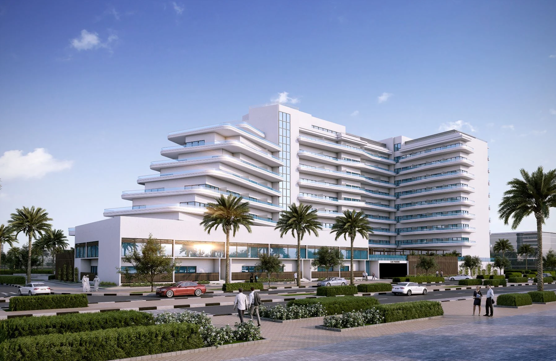 Official principal exterior view of Mayyas at the Bay