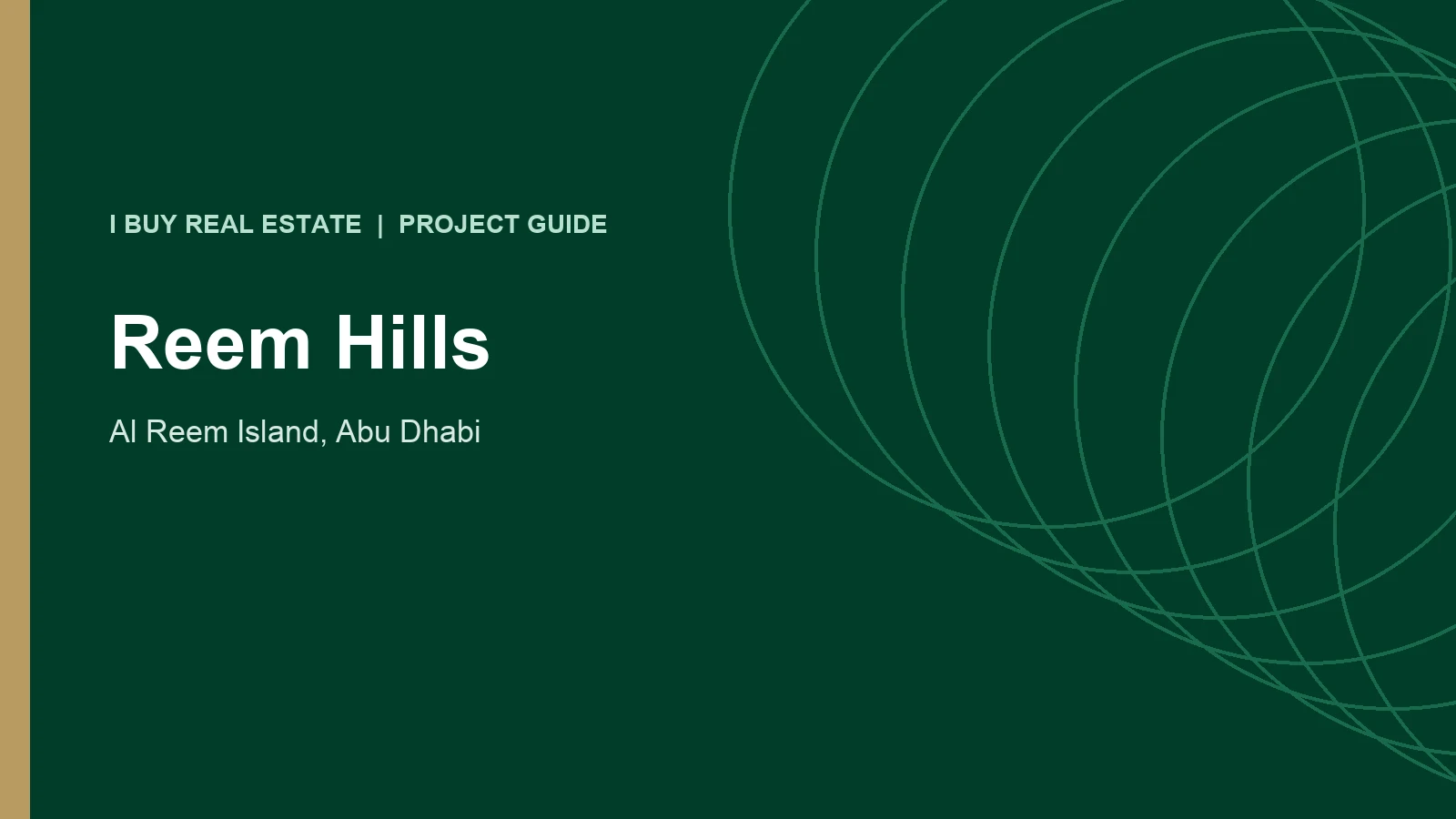 Reem Hills project guide for Al Reem Island, Abu Dhabi