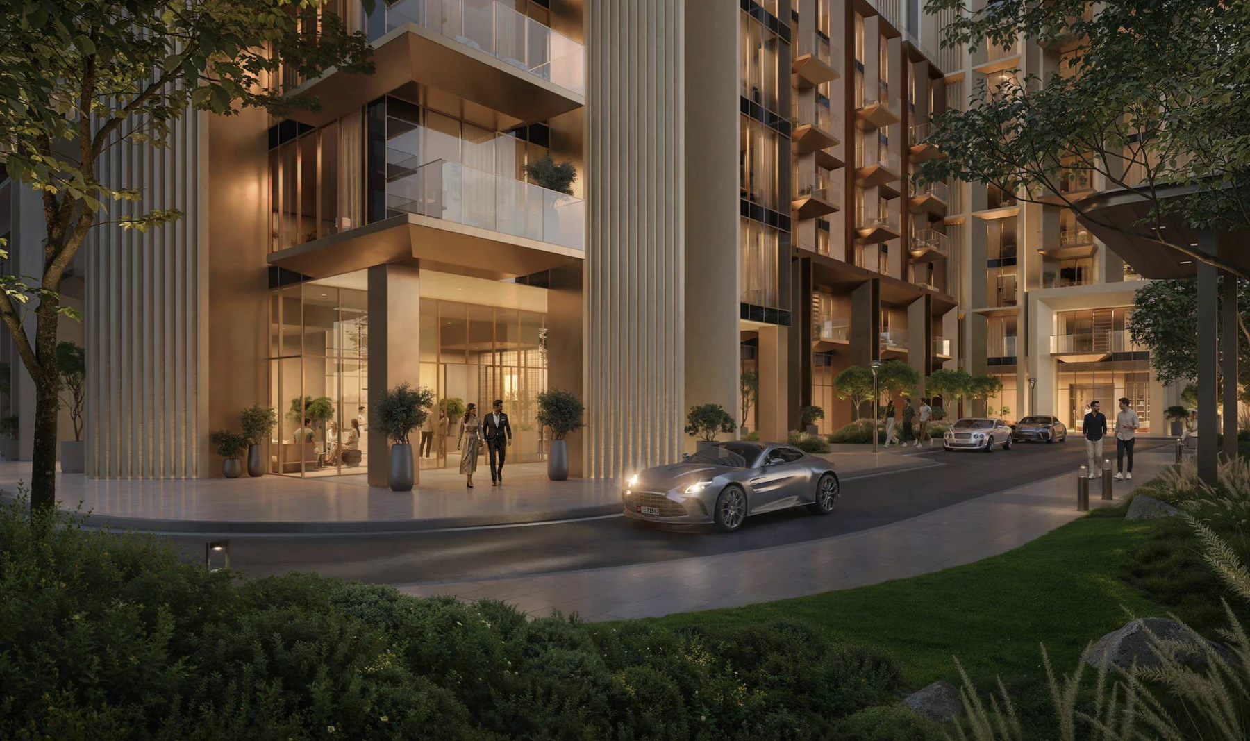 Sei Saadiyat residential arrival render