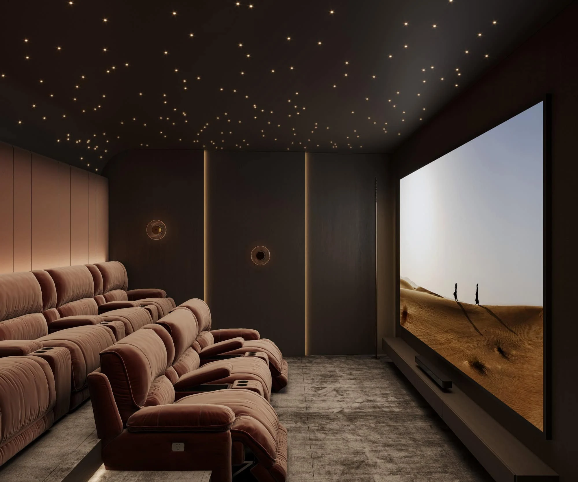 The Artery Residences private cinema render