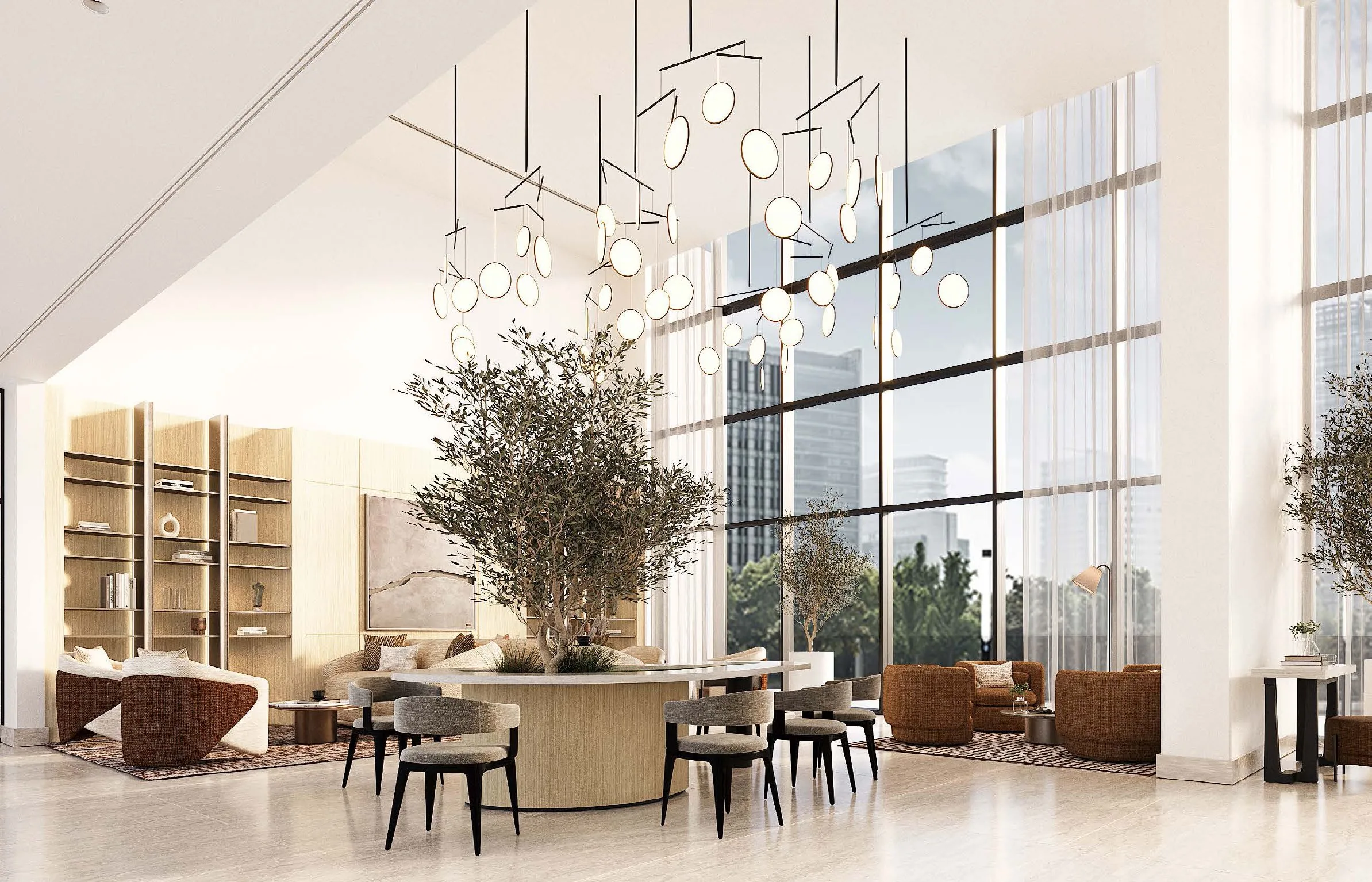 Entrance lobby at Vida Residences Saadiyat Island