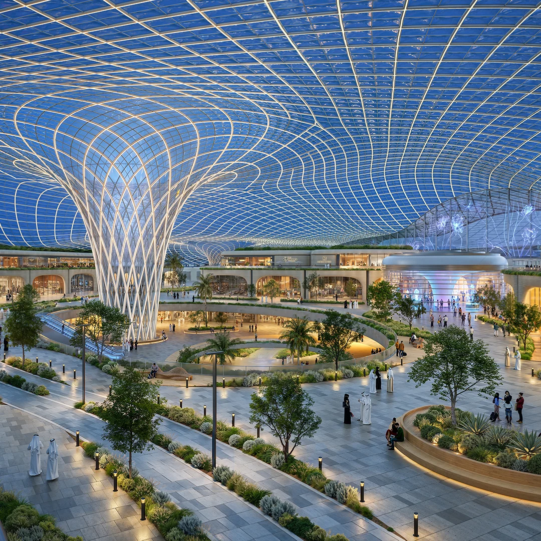 Wadeem Gardens climate-controlled spine render