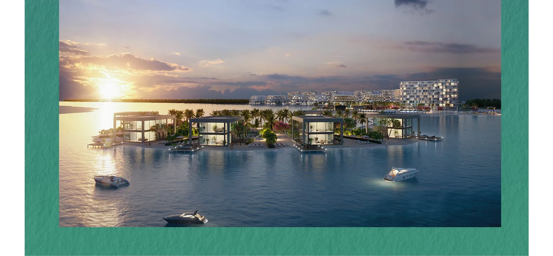 Planned waterfront community at Yas Acres North Bay