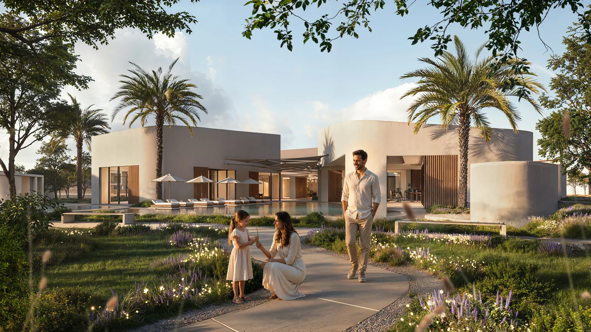 Yas Riva Reserve villa and community render