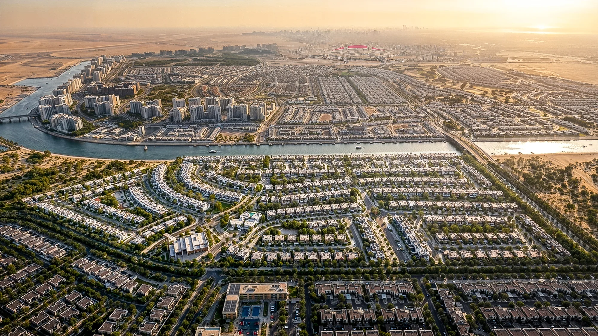 Yas Riva Reserve villa and community render