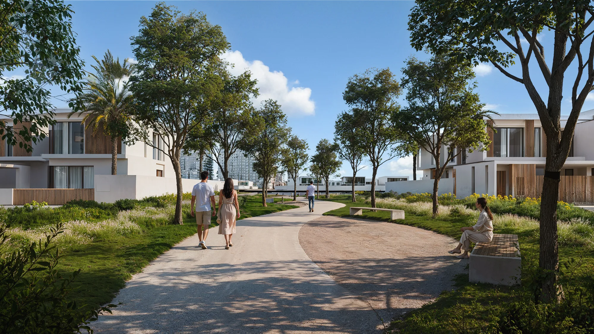 Yas Riva Reserve villa and community render