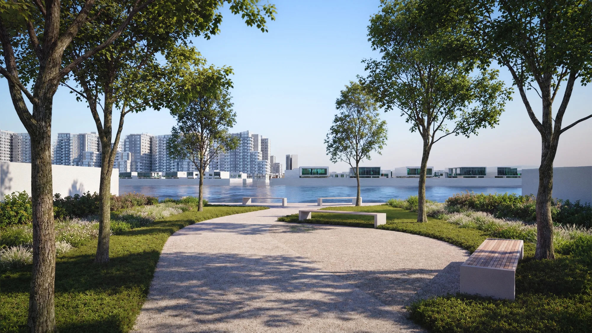 Yas Riva Reserve villa and community render