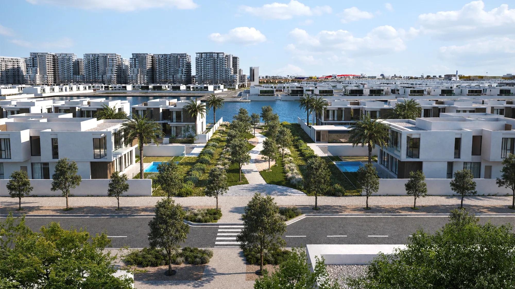 Yas Riva Reserve villa and community render