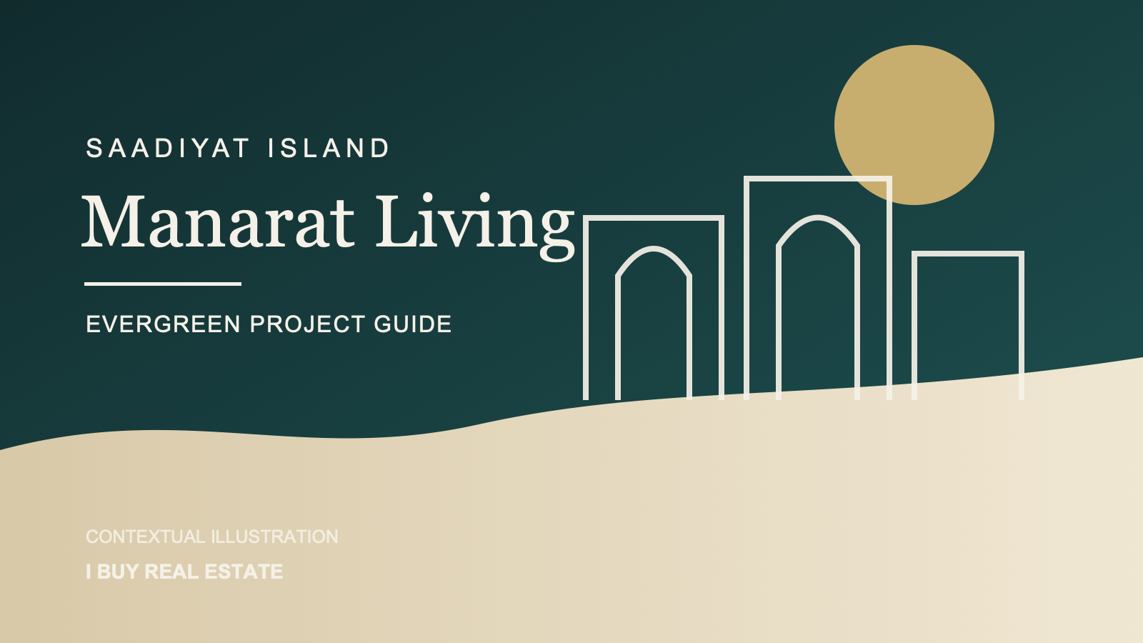 Abstract contextual illustration for the Manarat Living guide