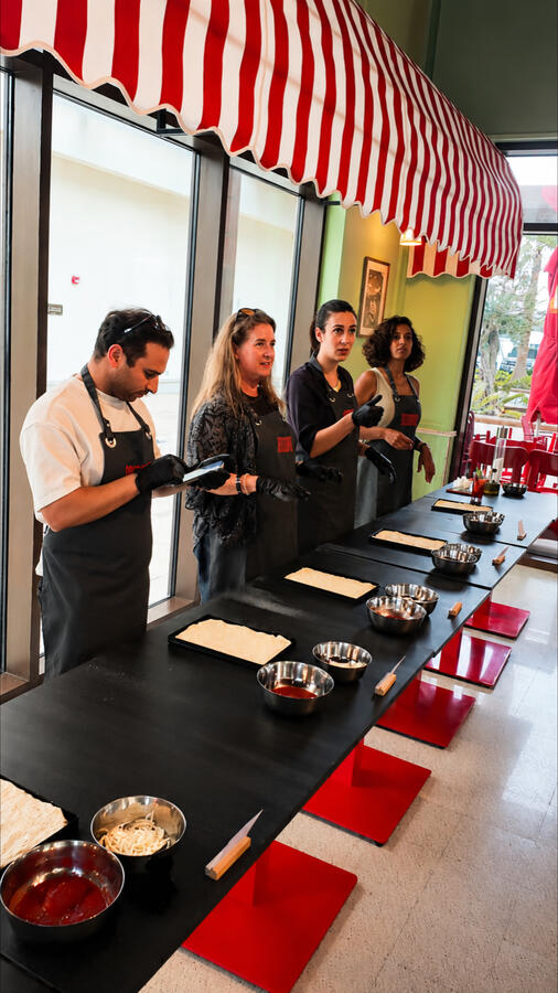 Team pizza-making day