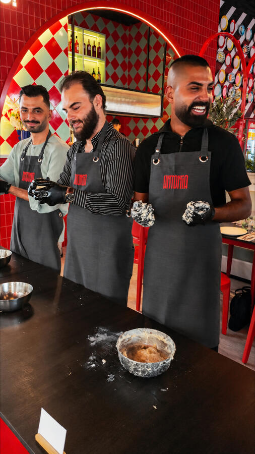 Team pizza-making day