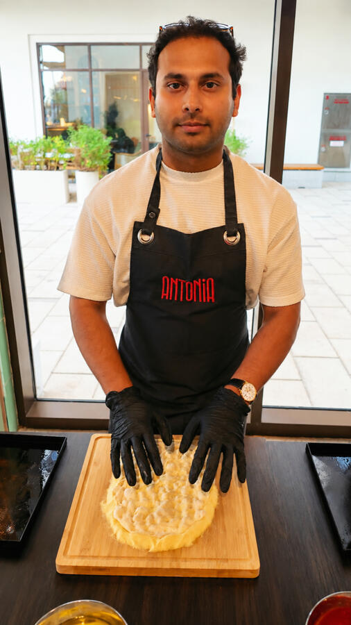 Team pizza-making day