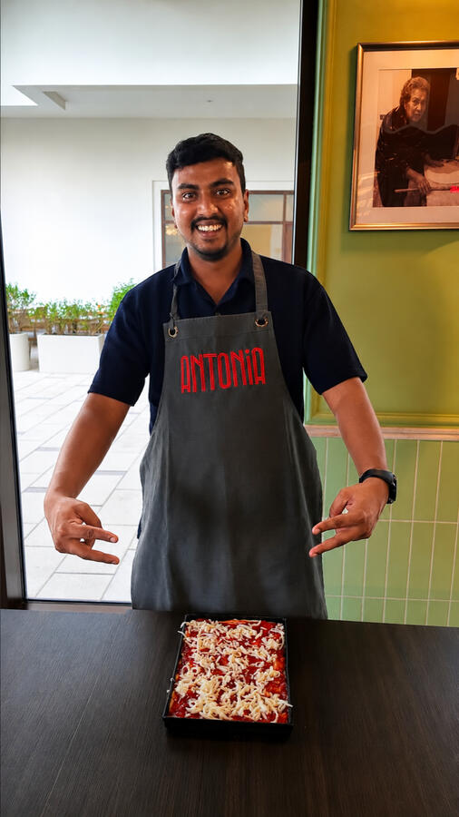 Team pizza-making day