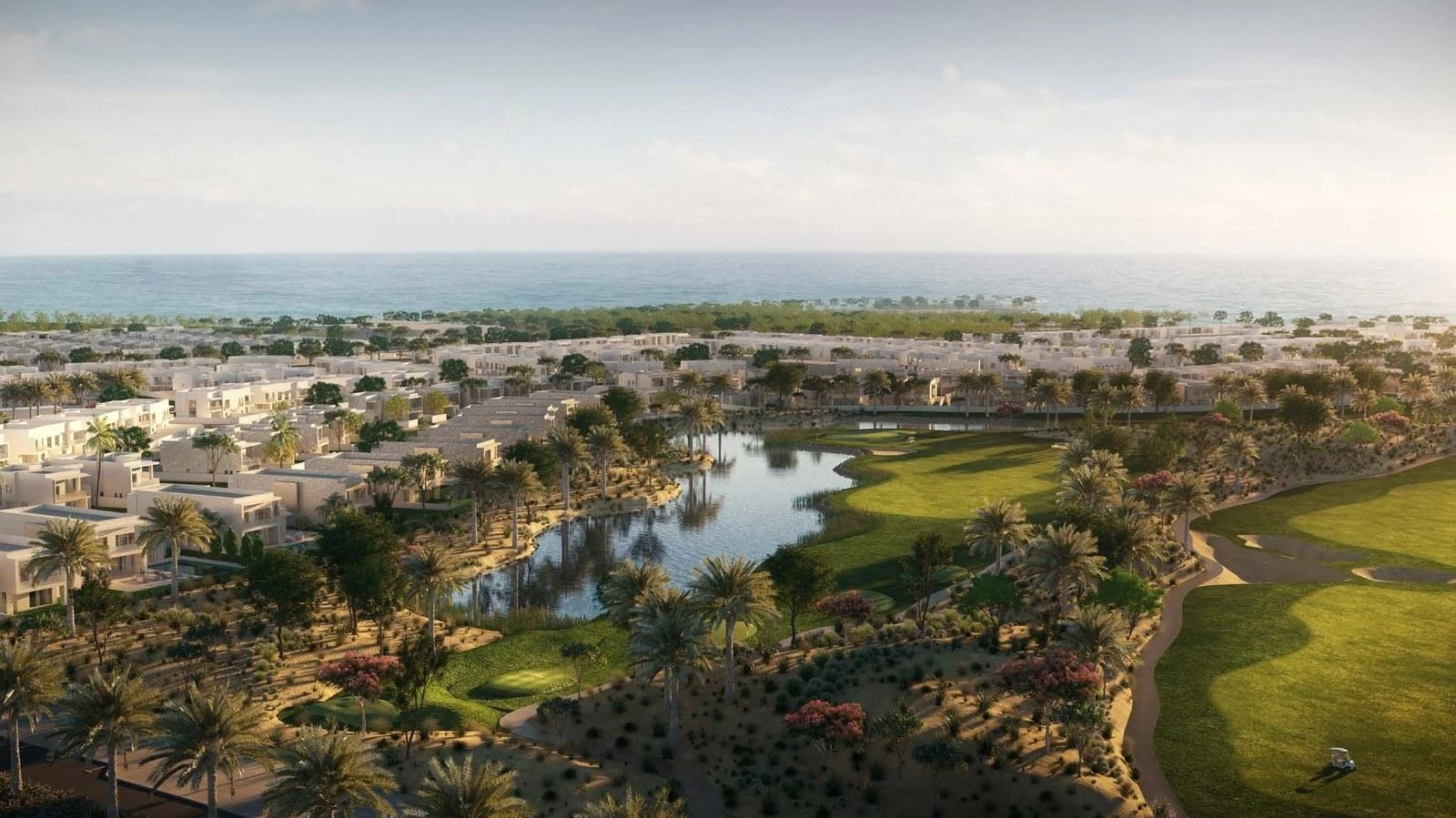 Yas Acres homes around the golf course and lakes | Aldar